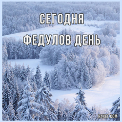 Happy Fedulov day (Fedulov day) (postcard, picture, congratulations)