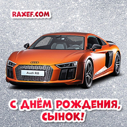 Happy birthday, son! Orange Audi R8 V10 coupe, Audi R8 Le Mans Concept 2015 Audi R8 Audi RS 5 car, orange car ...