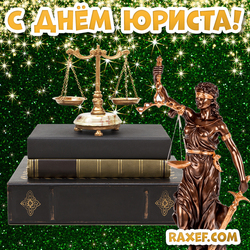 Happy Lawyer's Day postcard with Themis! Themis!