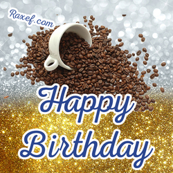 An ecard with coffee! Congratulations to the woman on her birthday!