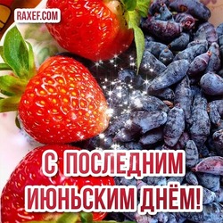 The last day of June! 30 June! For breakfast today, as usual in the summer, gifts of the garden! Picture, postcard!
