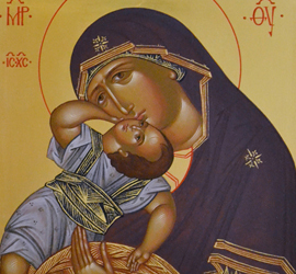 Icon of the Mother of God "Infant Leaping"