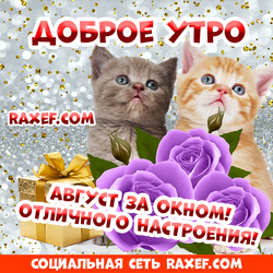 Открытки! С добрым августовским утром! Картинки с любовью! Доброе утро августа!
